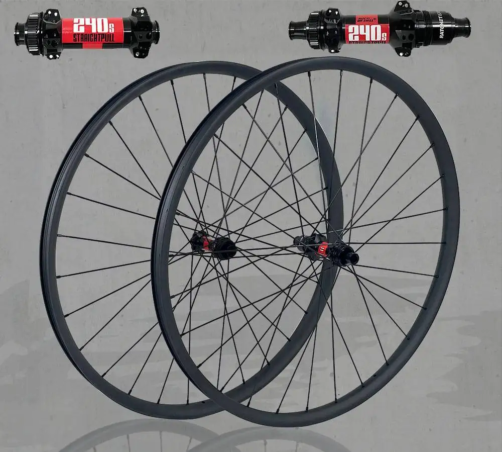 

Airwolf 1220g Lightweight Carbon Mountain Rim Wheelset 29 Tubeless 50T Ratchet Boost 29inch MTB Wheels DT240 wheel HG/XD/MS