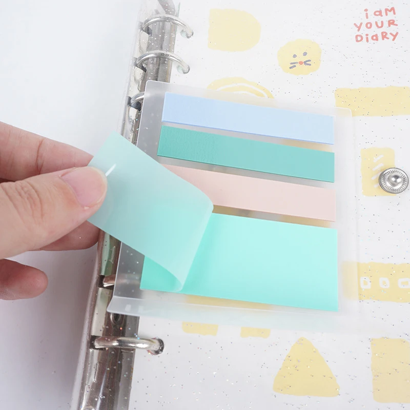 60Pages Multicolor Transparent Writable Book Page Index Stickers Label Stickers Key Points Label Key Points Index Stationery