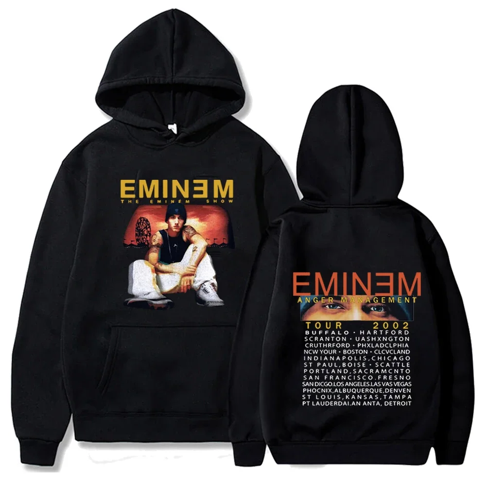 Eminem Print Hoodies Men Hooded Sweatshirts Hip Hop Streetwear hoodie Casual Pullover Long Sleeve Harajuku Y2K Unisex Top XS-4XL