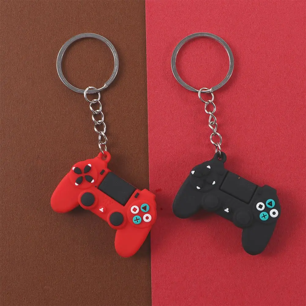 Key Holder Trinket Couple Key Chain Simulation Game Keychain Joystick KeyChain Video Game Handle Keyring Gamepad Keychain