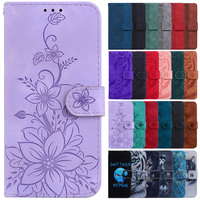 For Infinix Note 40 Pro Case Solid Color Leather Flip Phone Case for Infinix Note 40 Pro Cover Note40 40Pro Plus Card Slots Etui