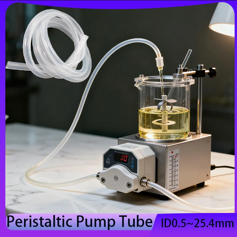 Transparent peristaltic pump silicone hose, food grade hose, high temperature resistance, tear resistance, and wear resistance