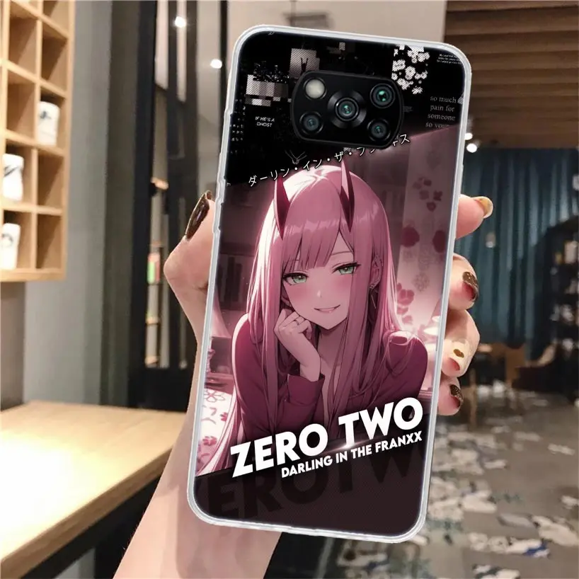 DARLING FRANXX Z-Zero Two Soft Phone Case For Xiaomi Poco X3 X5 X6 X7 Pro X4 NFC F6 F5 M5S M4 M3 F4 Gt F3 X3NFC F6Pro Fundas Cov