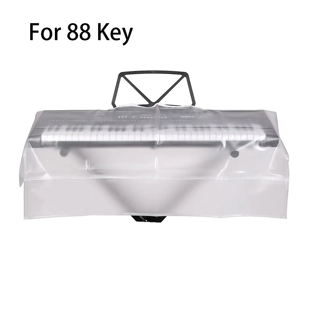 Transparent Dust Cover for 61 / 88 Key Keyboards Made from Environmentally Safe PEVA Effective Dust Prevention
