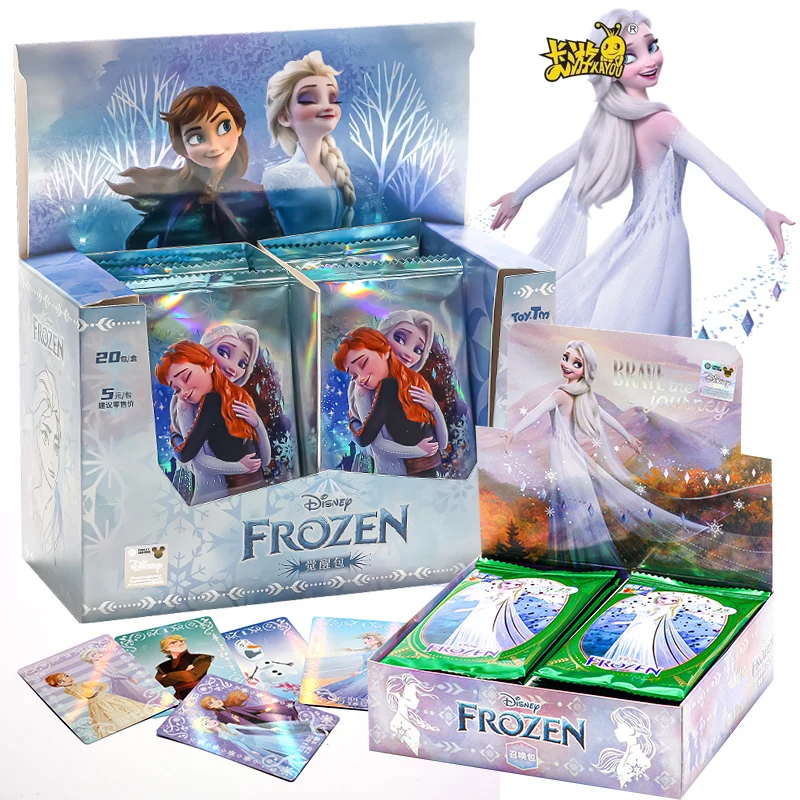 KAYOU Frozen TCG Premium Deck met Elsa & Anna |   Officieel Disney-handelskaartspel voor kindercollectie |   Hot Anime cadeauset 2024