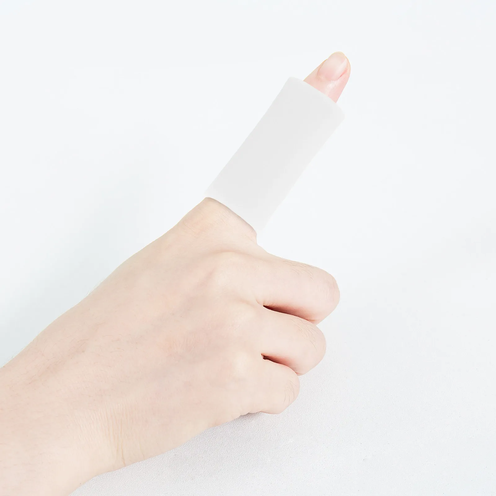 

2Pairs Silicone Finger Protectors Gel Finger Cots Protection Dry Skin Cracked Tips Typing Sewing Gaming Crafting Medical