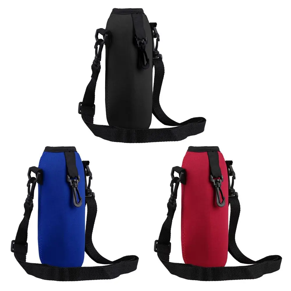 750ML Camping Insulated Neoprene Pouch Cover Bottle Pouch Water Bottle Carrier Shoulder Strap Bottle Holder Bag Pouch Cover view 3