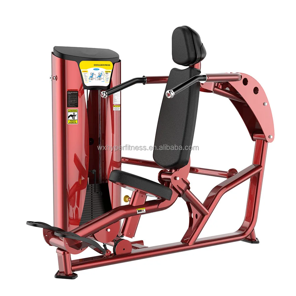 

Gym Fitness Equipment Selectorized Strength Machine Commercial Used Factory Sales Hyper Shoulder Press