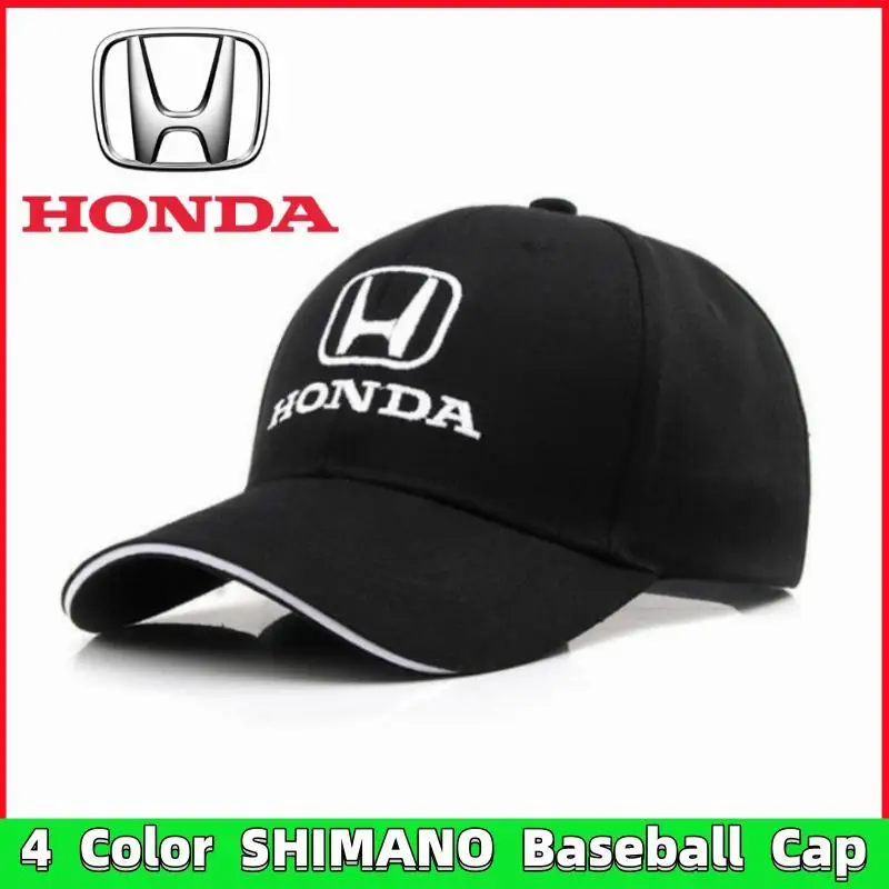 1PCS Fashion Car Duck Tongue Cap For Honda 3D Hat Auto MOTO GP Racing F1 Baseball Cap Hat Adjustable Casual Trucket Hat Hip-Hop 