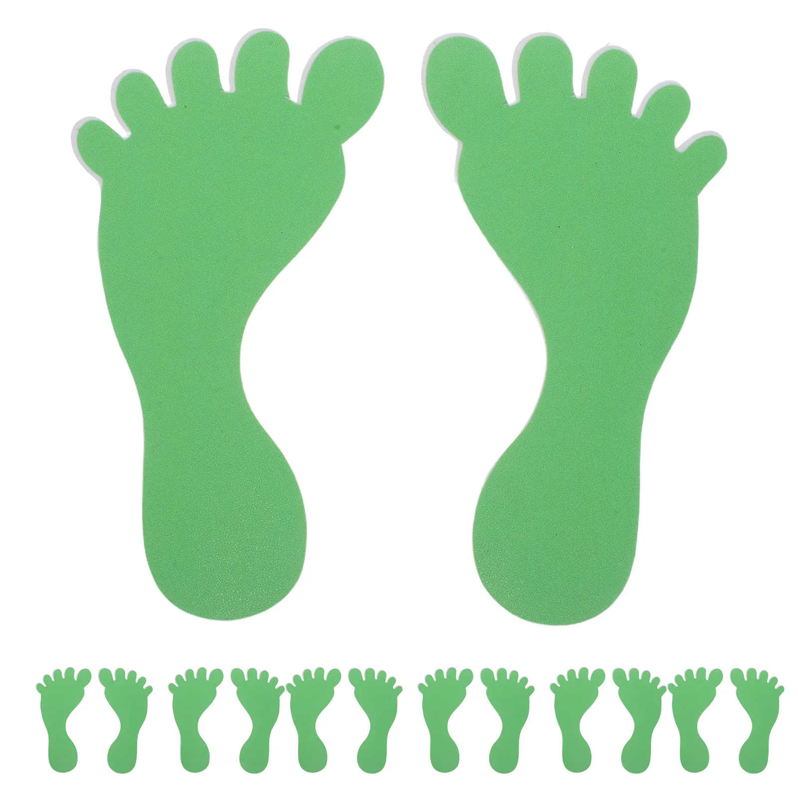 10Pairs Vibrant Classroom Footprint Stickers Floor Wall Decals for Kindergarten Nursery Playroom Stairs Preschool Learning