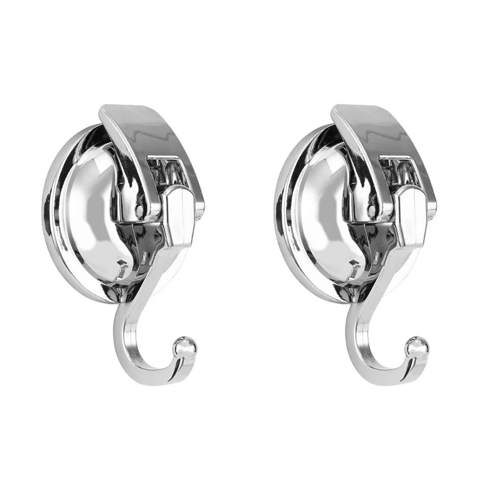 

2 pcs Suction Cup Hooks Wall TracelessHooks for Hanging Clothes Coat Hangers Reusable ABS TPU Material Strong Capacity