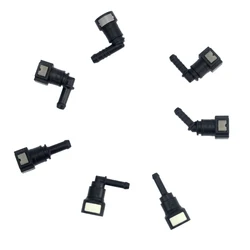 7.89mm ID 5.5 6 7.5 Car Fuel Line Coupler Hose Quick Connect Rubber Nylon Oil Pipe Adapter Disconnect Release Female Connector