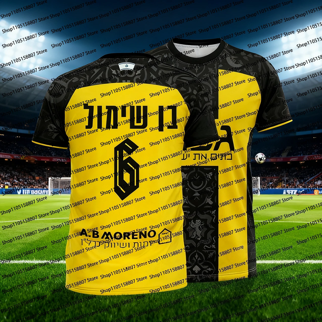 2026 الصيف الرجال جديد كرة القدم الإسرائيلية التدريب موحدة طبق الاصل جيرسي ، نسخة المروحة ، للجنسين عادية وتنفس تي شيرت
