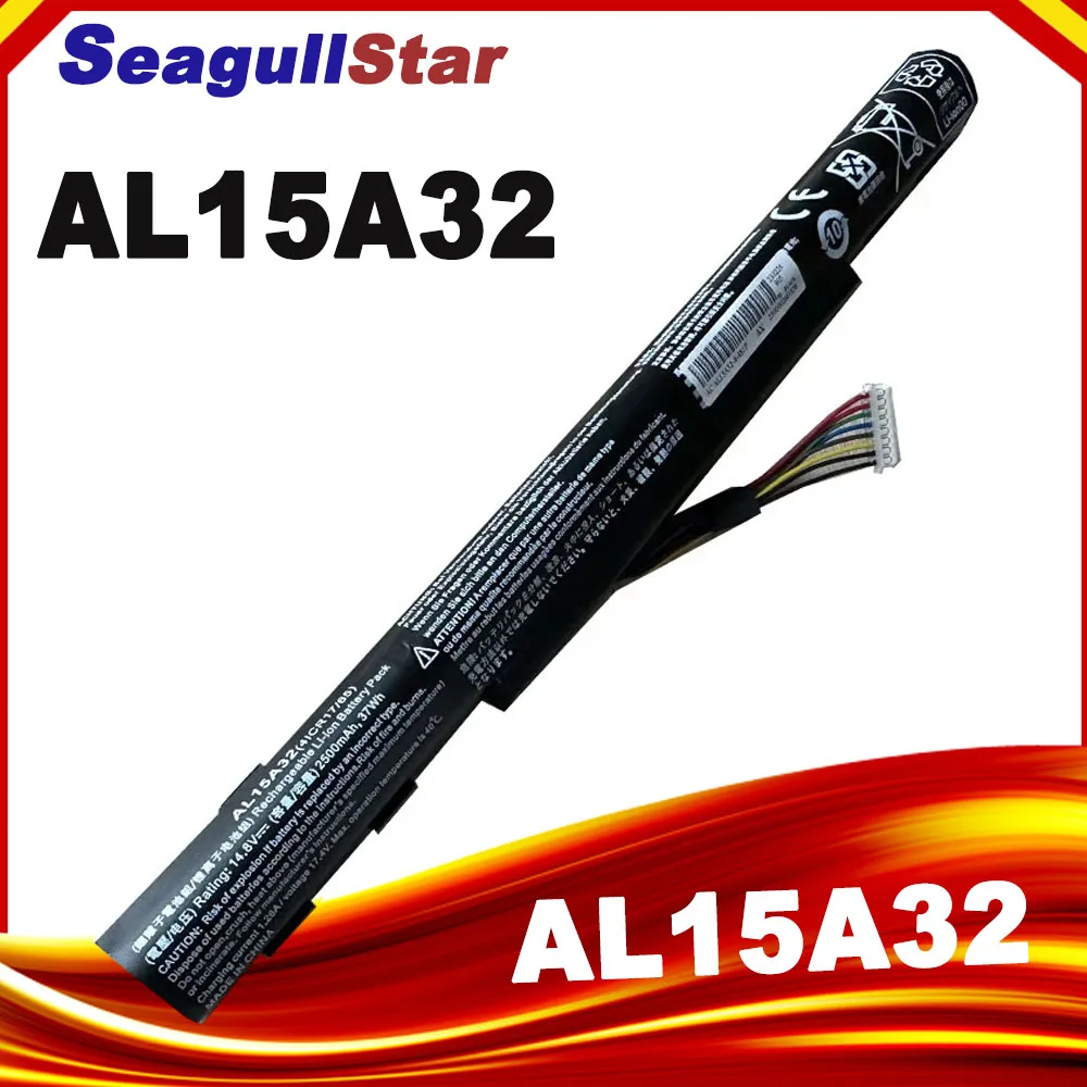 AL15A32 Laptop Battery for Acer Aspire E5-553G E5-772G E5-573G E5-473G E5-573G-57IR E5-473G E5-473G-56T8 E5-522G P257 P258 P227