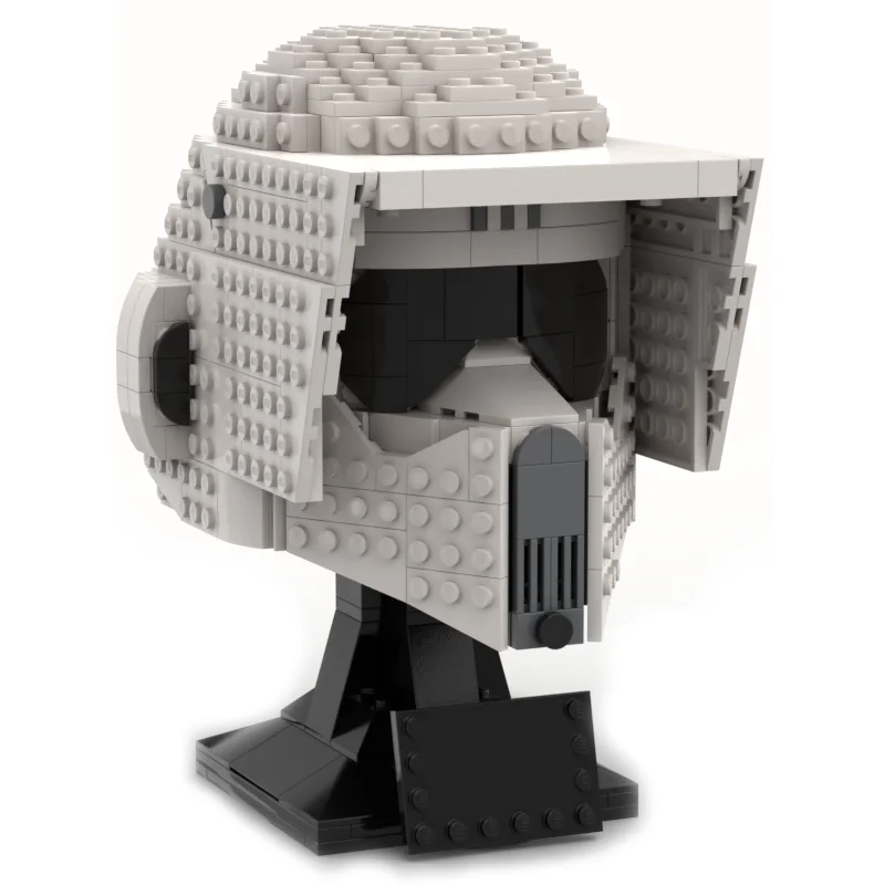 

653PCS MOC Classic Science Fiction Movie (Star Battle) Scout Trooper Helmet Classic Collection Series Blocks Christmas Gift