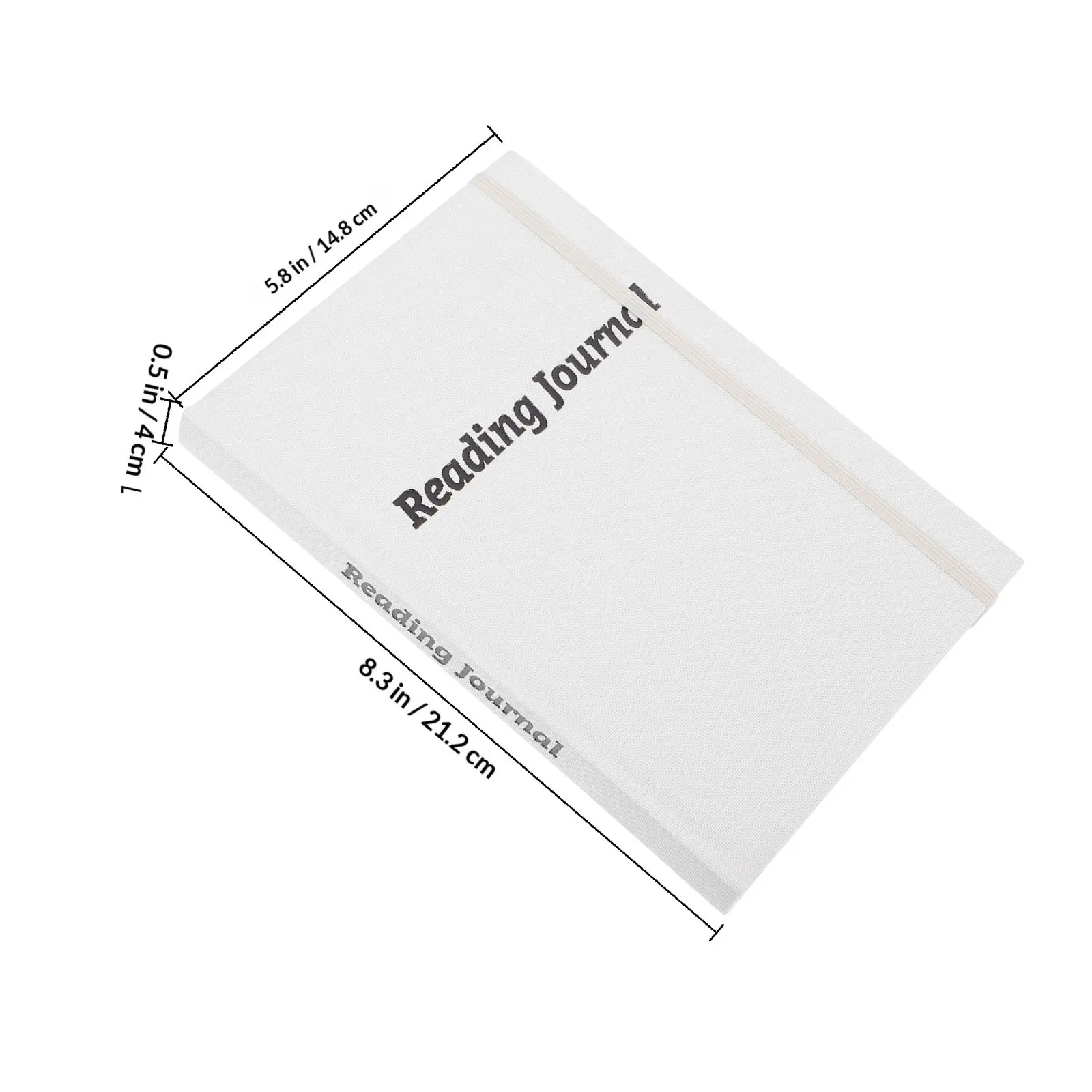 A5 Reading Diary Notebook Reading Progress Tracker Book Journal for Book Lovers Compact Design Thick White Paper Linen Cover