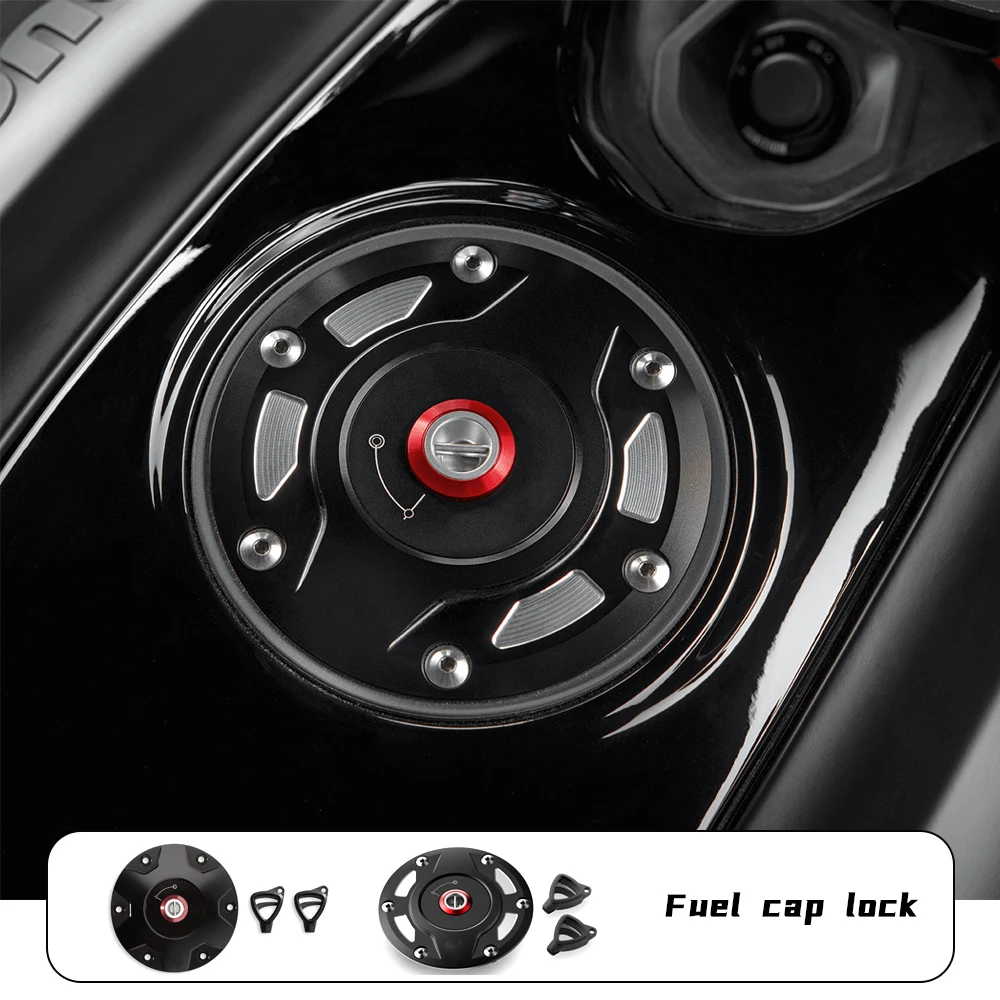 For DUCATI Multistrada 950 950S 1200 1200S 1260 1260S Diavel 1260/S DIAVEL1260 Motorcycle Tank Fuel Caps Case Gas CNC Aluminum