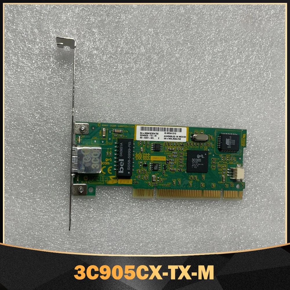 بطاقة شبكة الكمبيوتر الصناعية 3C905CX-TX-M واجهة PCI، بطاقة شبكة 100 متر تدعم نظام WinXP/Win7 32 بت #1