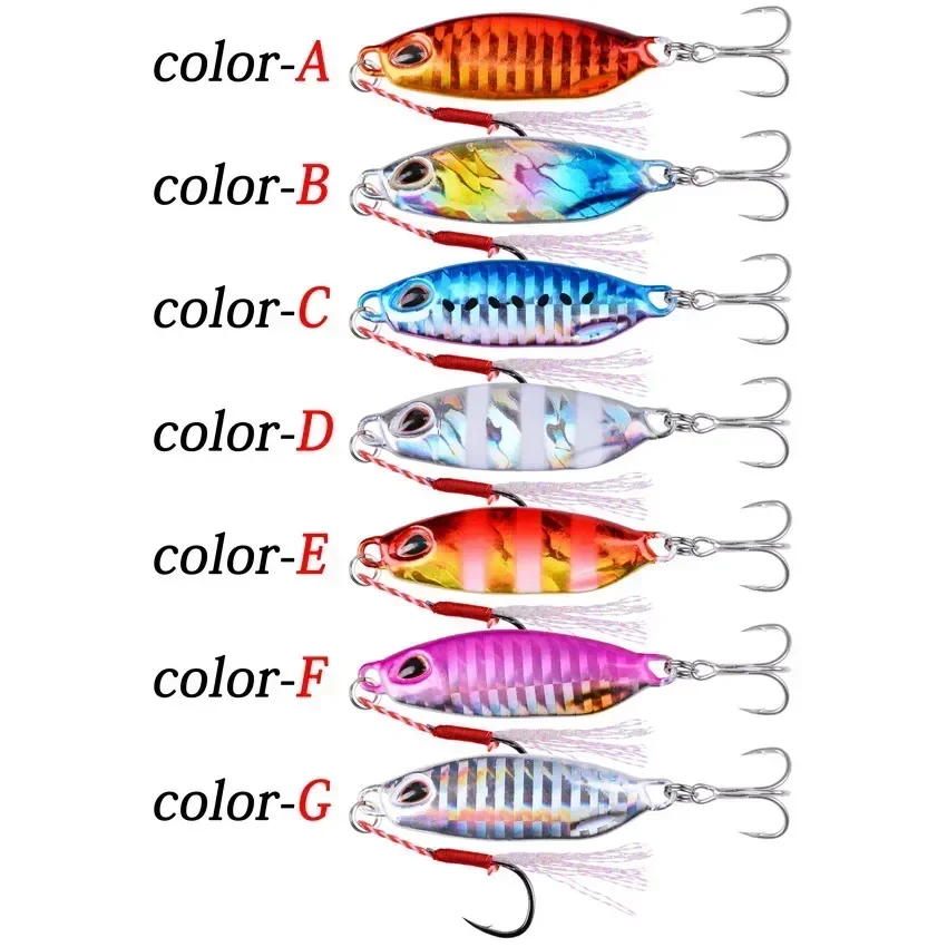 1PCS Drager Slow Cast Metal Jig Fishing Lure Jigging Spoon 10g-50g Artificial Bait Shore Casting Jig Fishing Tackle