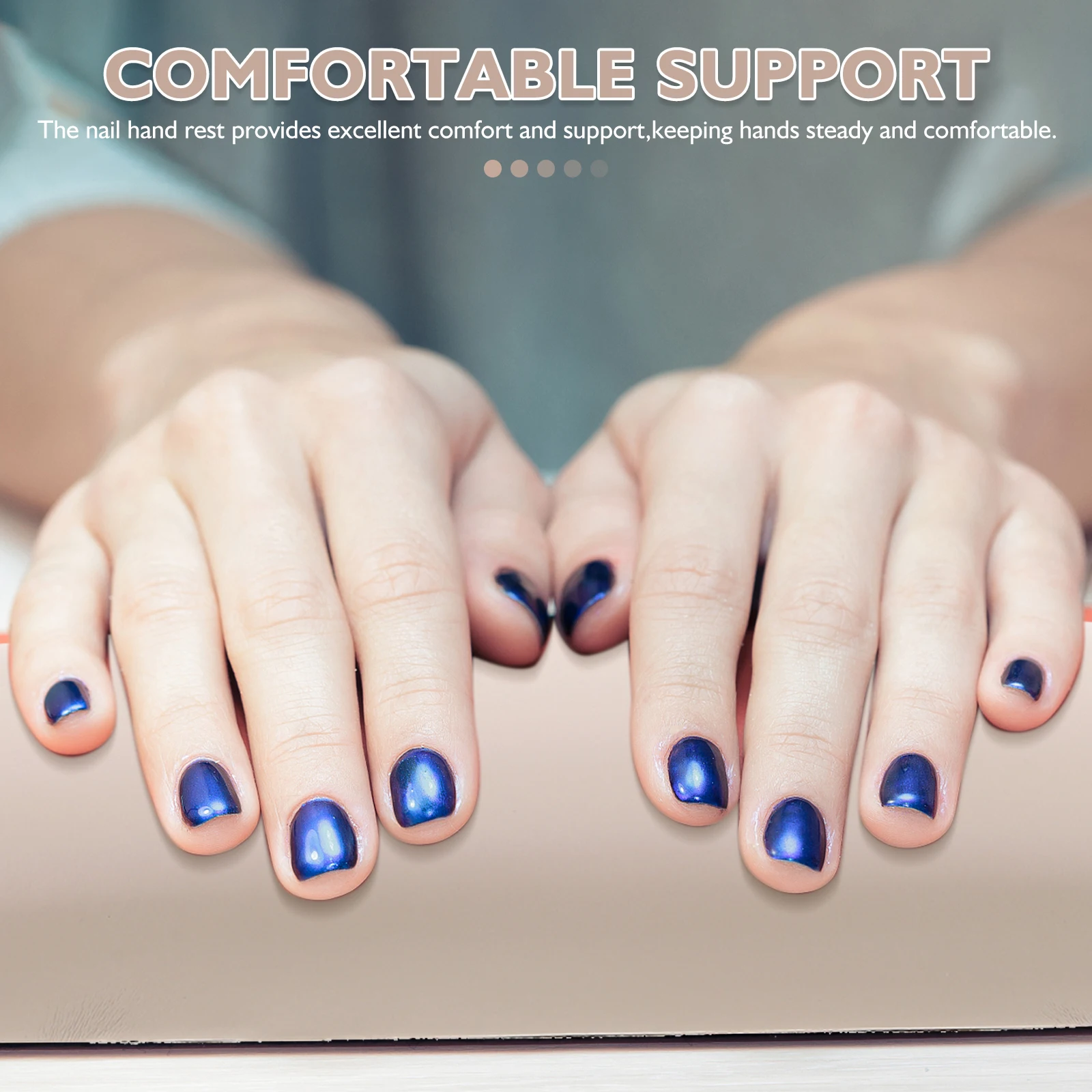 

Manicure Hand Rest Cushion Smooth Surface Versatile Compatibility Nonslip Base Stylish Appearance Nail Salon Accessories