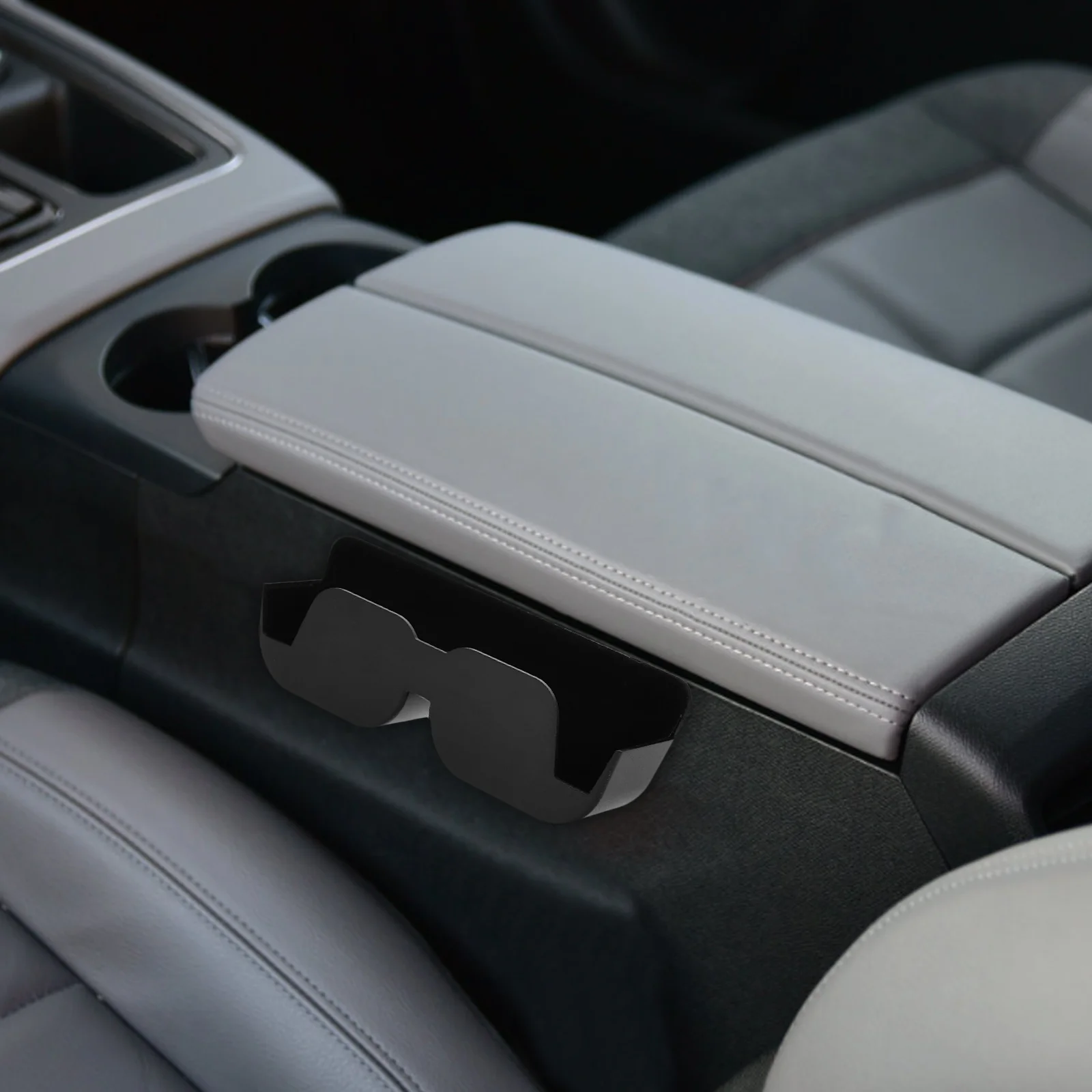 

Glasses Case Adhesive Sunglasses Holder For Car Eyeglass Storage Organizer Compact Abs Material Space-Saving Design Sleek