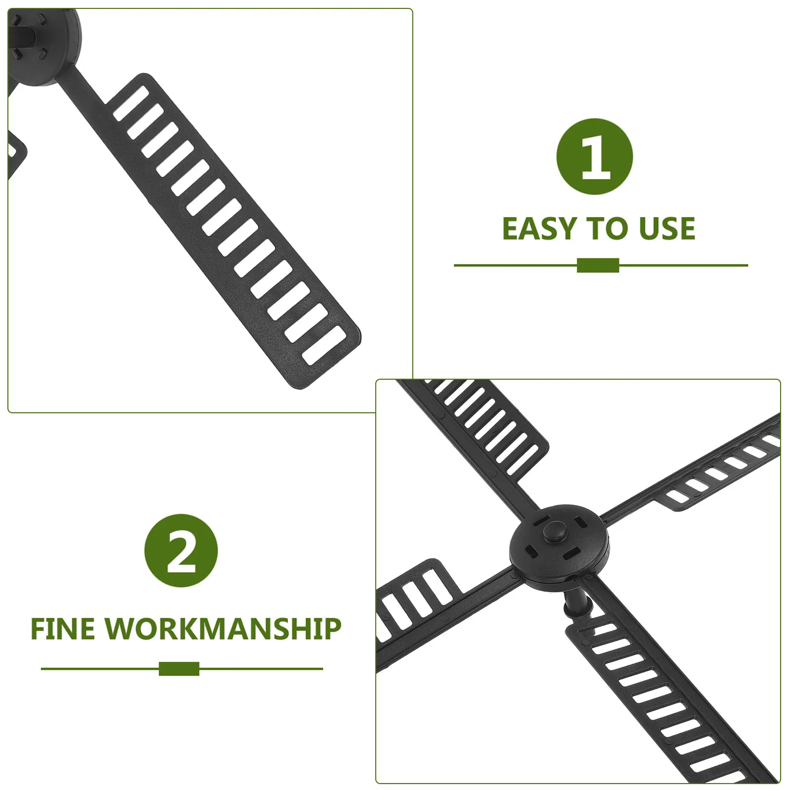 1Set Outdoor Solar Windmill Lighthouse Accessory Rotating Garden Windmill Blades Fade-Resistant Plastic Yard Decoration