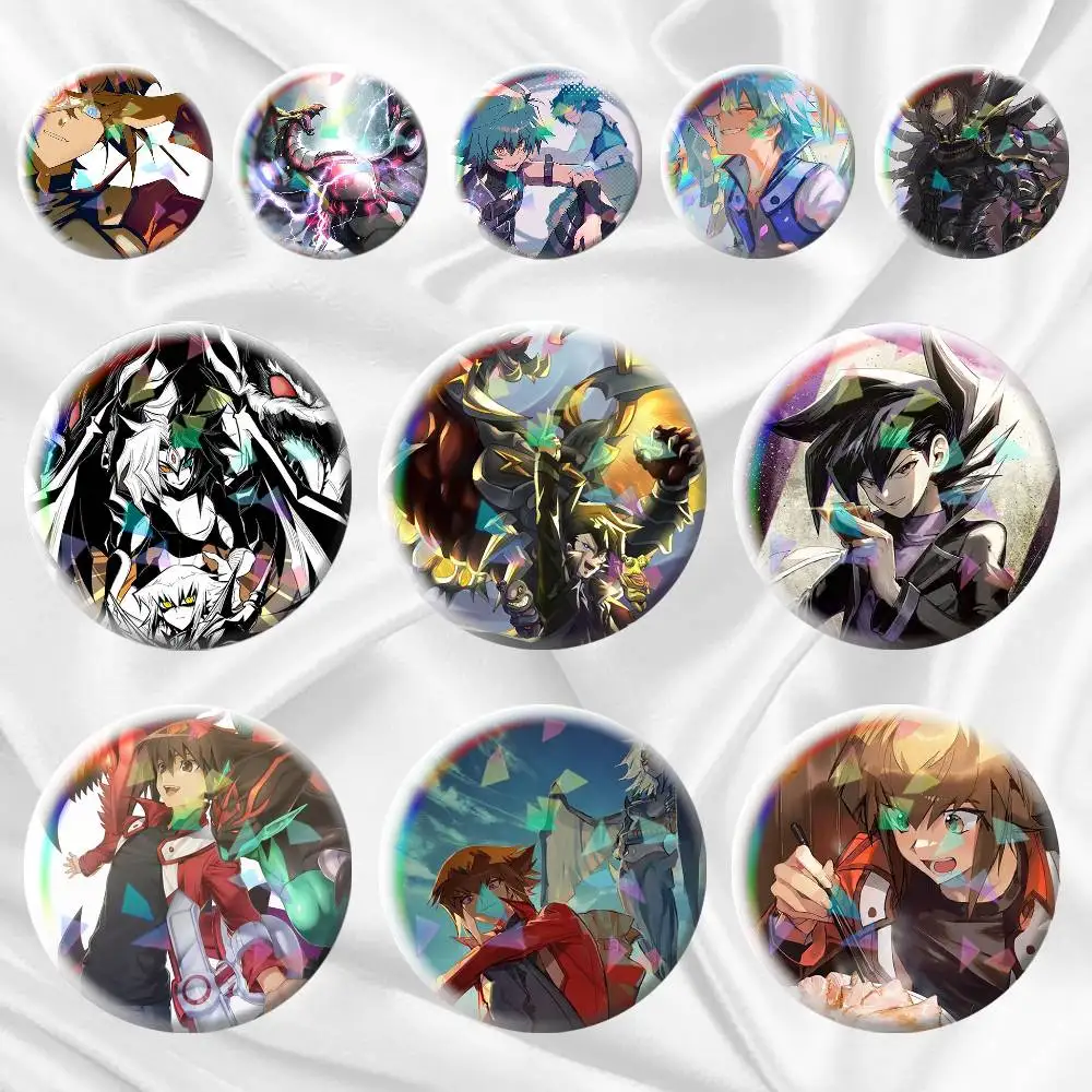 

YU GI OH GX Hero Jaden Yuki 75mm 44mm 25mm Accessories Toys Badge Brooch Backpack Hat Pins