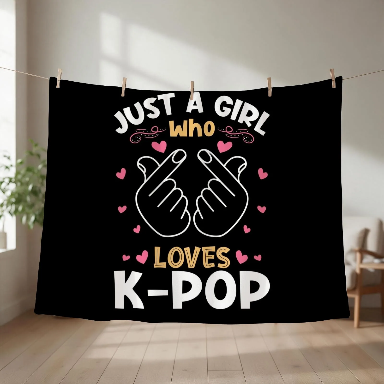 Aneisha K-Pop Girl Throw Blanket Designers Soft Plaid Tourist for sofa Blankets