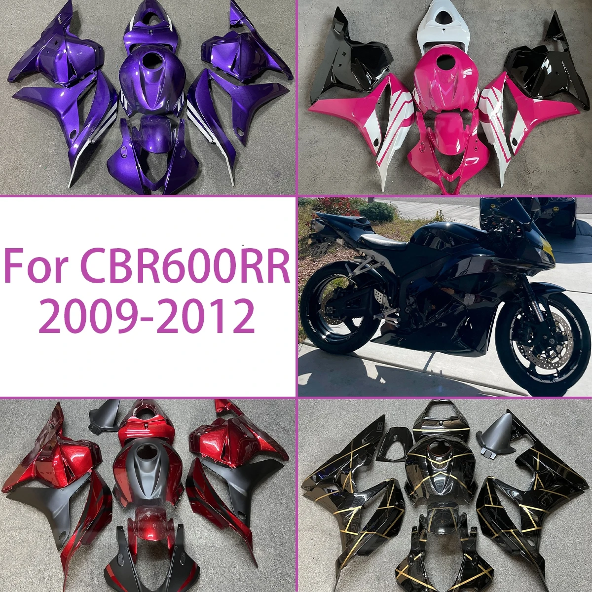 

For 2009 2010 2011 2012 Honda CBR600RR ABS Fairing Set Motorcycle Body Panels with Custom Finishes 09 10 11 12 CBR 600RR