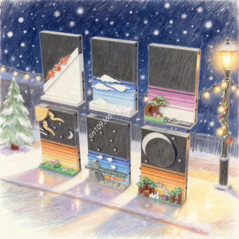 1065 pçs moc contos criação ícones modelo blocos de construção arquitetura presentes natal montar brinquedo diy educação ideia criativa