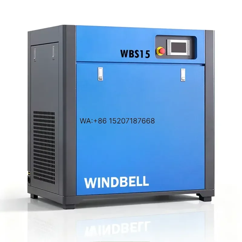 Wmwmnu for China Manufacturer 10HP 7.5KW IP55 Fixed Speed Industrial Stationary Rotary Screw Air Compressor 15KW