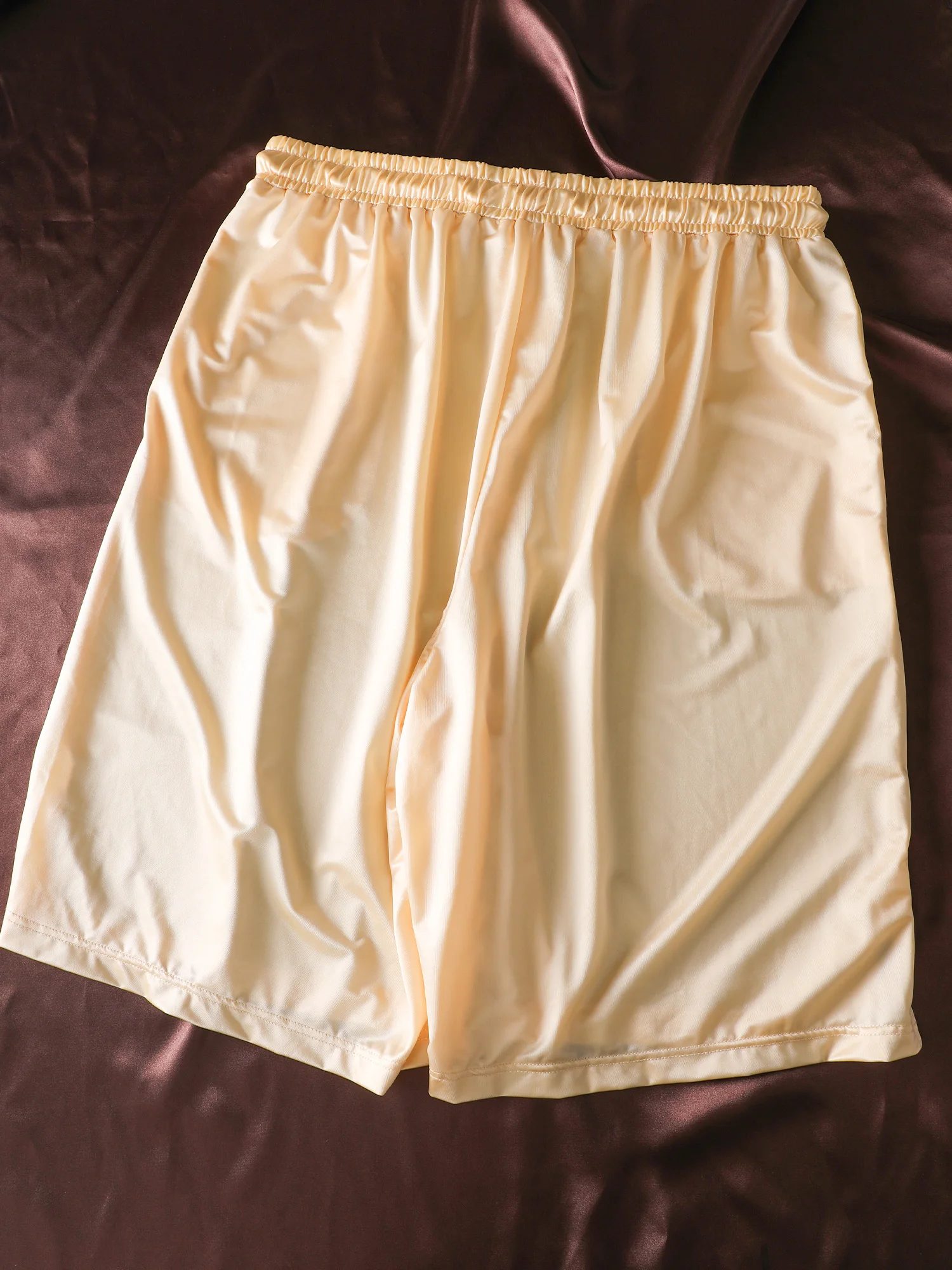 Luxury Satin Sleep Pants, Ice Silk Breathable Comfort, Drawstring Pockets, Ideal for Home and Vacation, Men's Gift