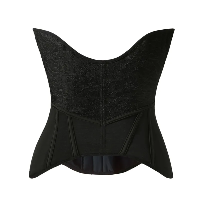 24 steel bones Angels wing Mesh Breathable lace waist trainer corset for abdominal contraction after fitness exercise 9004