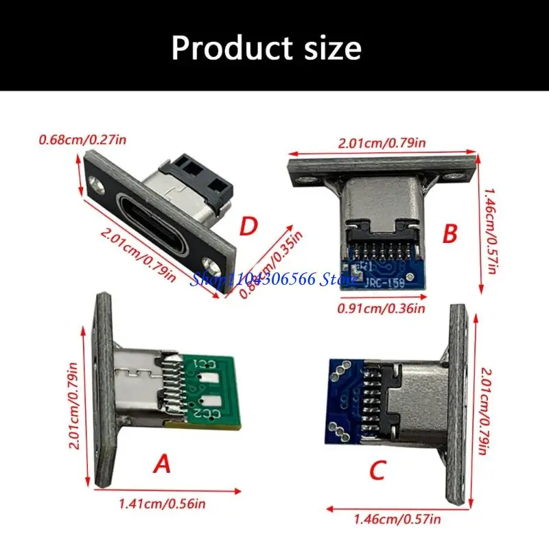 02DD Industrial Strength Type C Female Port Circuitboard Board Optimized Circuit Stability