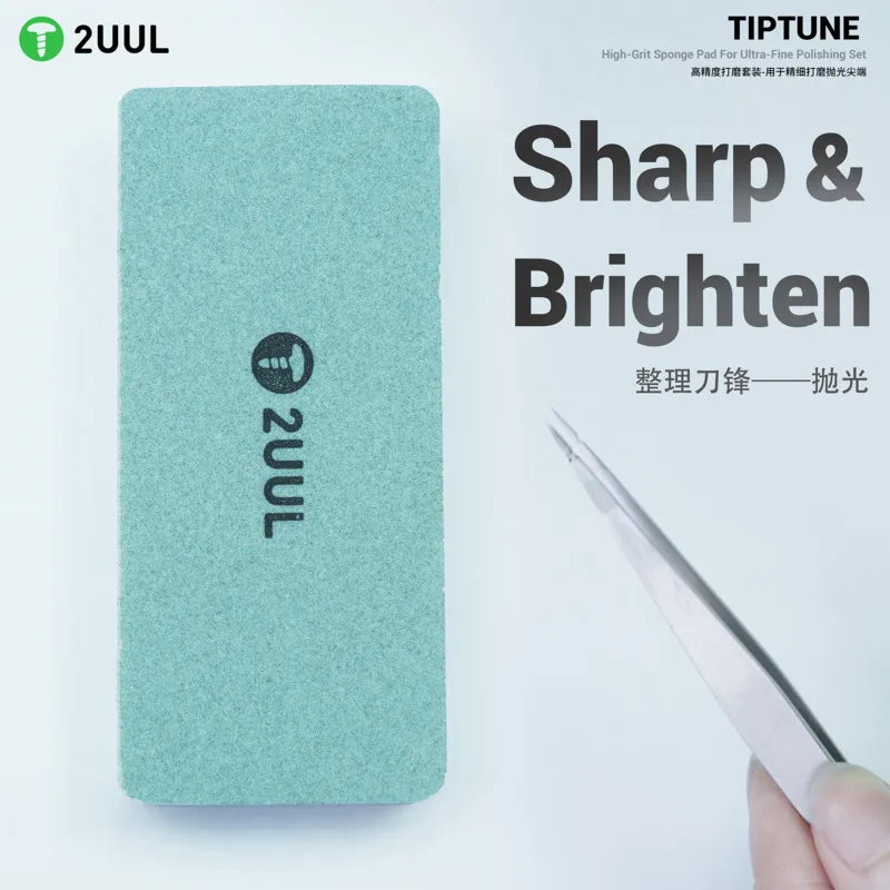 

2UUL TIPTUNE ультратонкий набор для полировки печатной платы мобильного телефона, острый осветляющий полирующий губчатый коврик высокой зернистости, ручные инструменты для ремонта