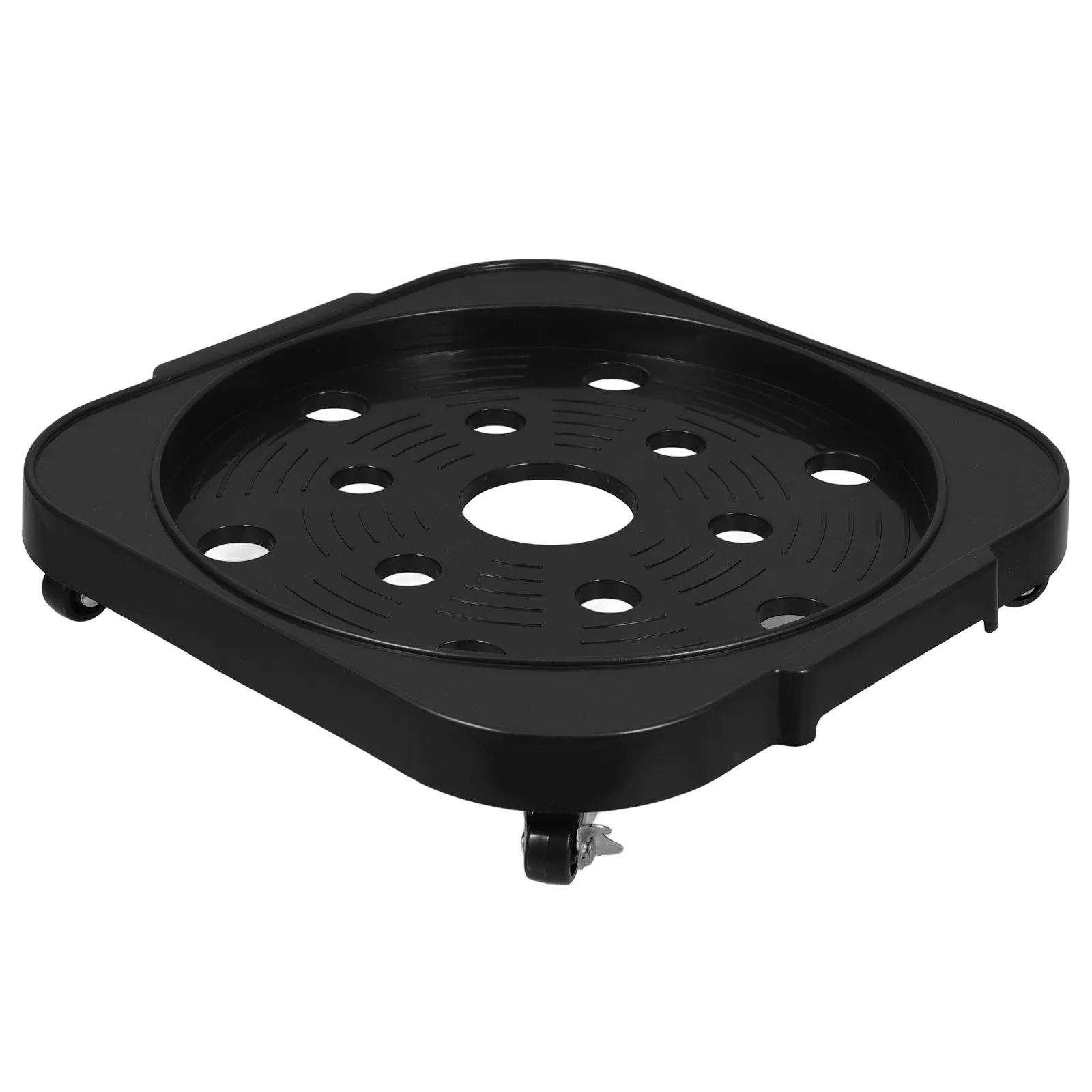 Propane Tank Stand Rotation Stable Gas Cylinder Base Brake Wheels Movable Propane Cylinder Holder Flowerpot Tray Storage Gas