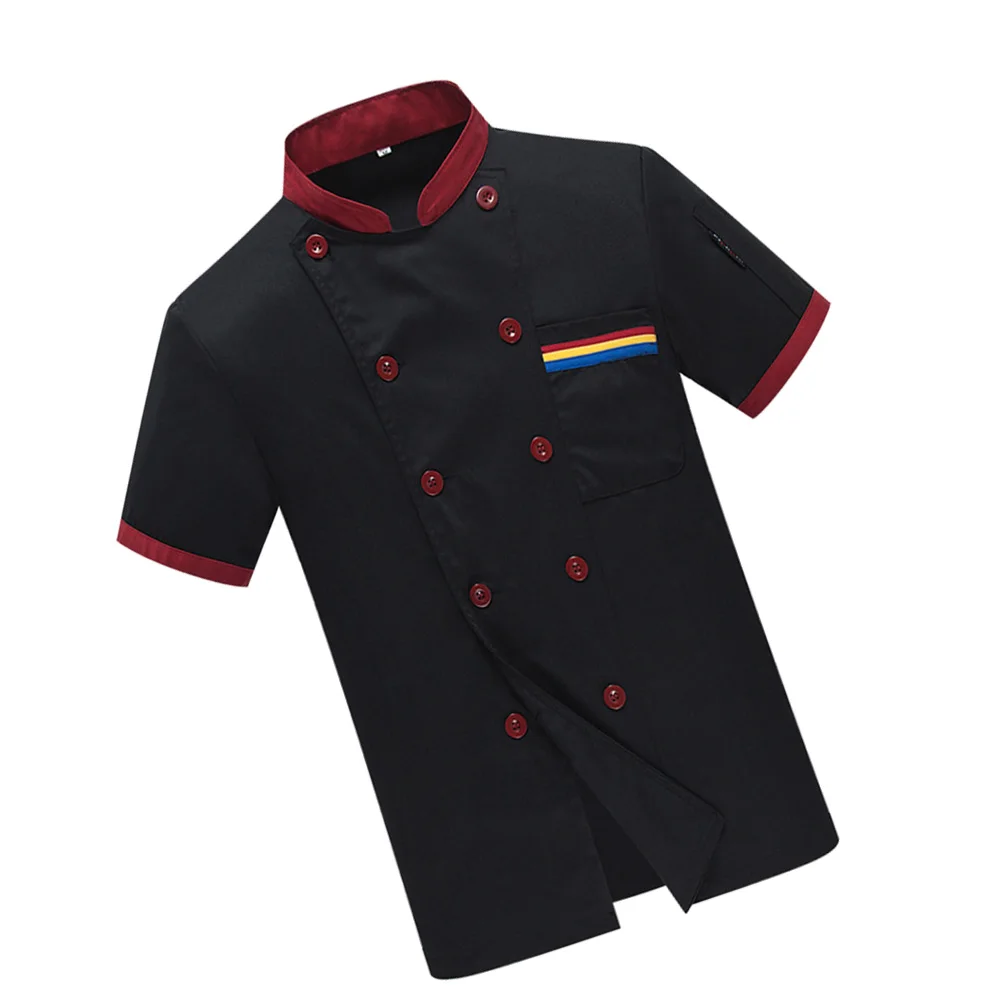 

Sleeve Jacket Black Long Casual Loose Oil Catering Jackets Proof Easy Wash Kitchen Supplies