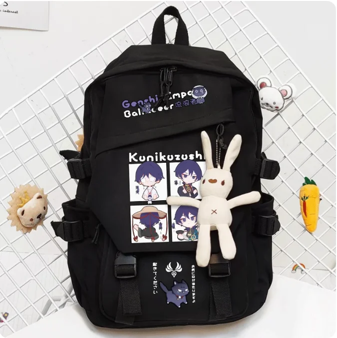 Anime Genshin Impact Wanderer Schoolbag Backpack High-capacity Computer Casual Shoulder Bag Student Messenger Bag 1661