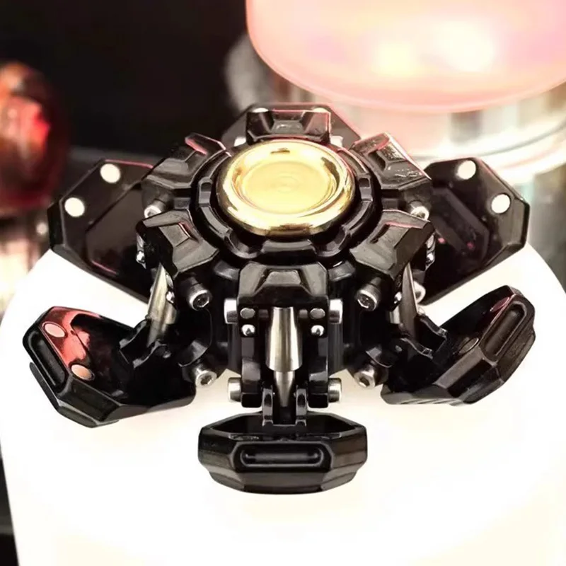 EDC Fingertip Gyro Gyro in acciaio inossidabile Giocattoli di decompressione Fidget Toys Spinner a mano Antistres Toys Edizione limitata 500 pezzi