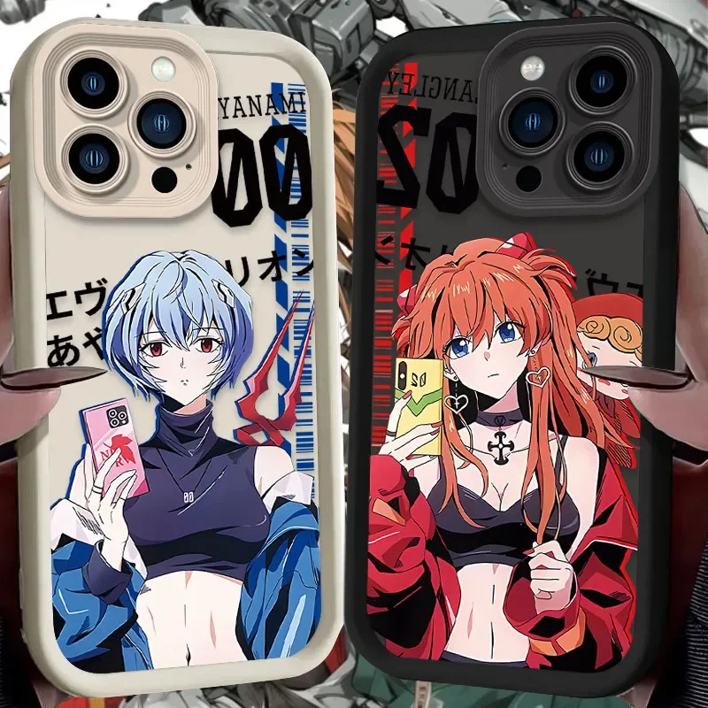 GENESISES EVANGELIONS Case For iPhone 16 15 14 13 12 11 Pro Max X XS X S Max XR SE 2020 7 8 Plus iphone16 Soft Silicone PC Cover