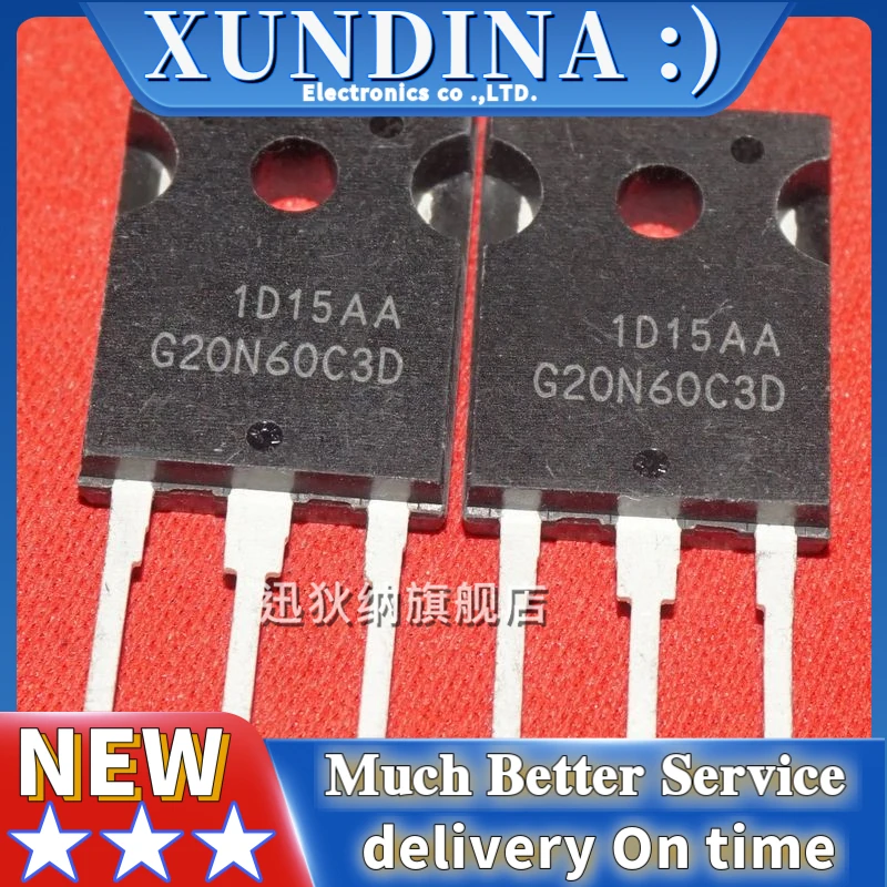 5PCS/LOT G20N60C3D HGTG20N60C3D TO-3P new and original IC