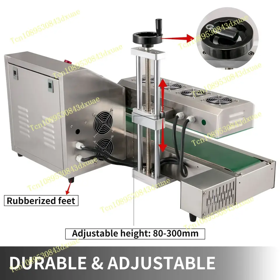 آلة إغلاق زجاجات بالاستقراء من VEVOR، جهد 110V/220V، قطر الغطاء 0.8-3.1 بوصة، إغلاق حراري مستمر لزجاجات 80-300 ملم - 3