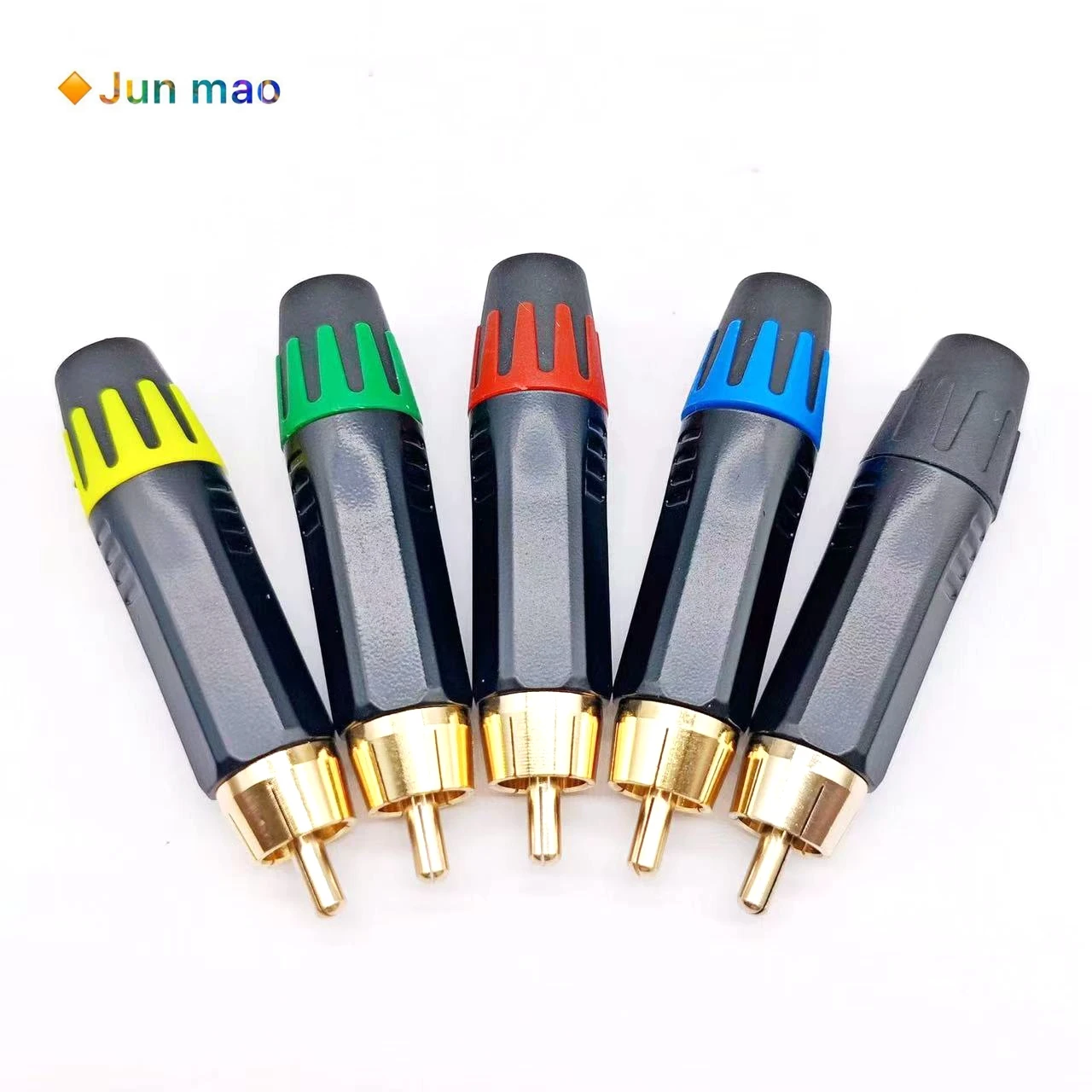 1pcs New RCA lotus plug audio and video soldering head, RCA multi-color audio amplifier plug