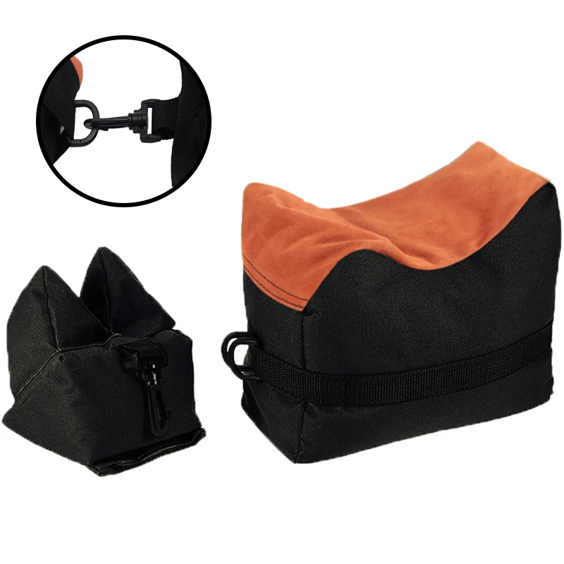 Front & Rear Rifle Target Tactical Bench Unfilled Support Stand Hunting Bag Gun Accessories Hunting Shooting Gun Rest Bag Set 4