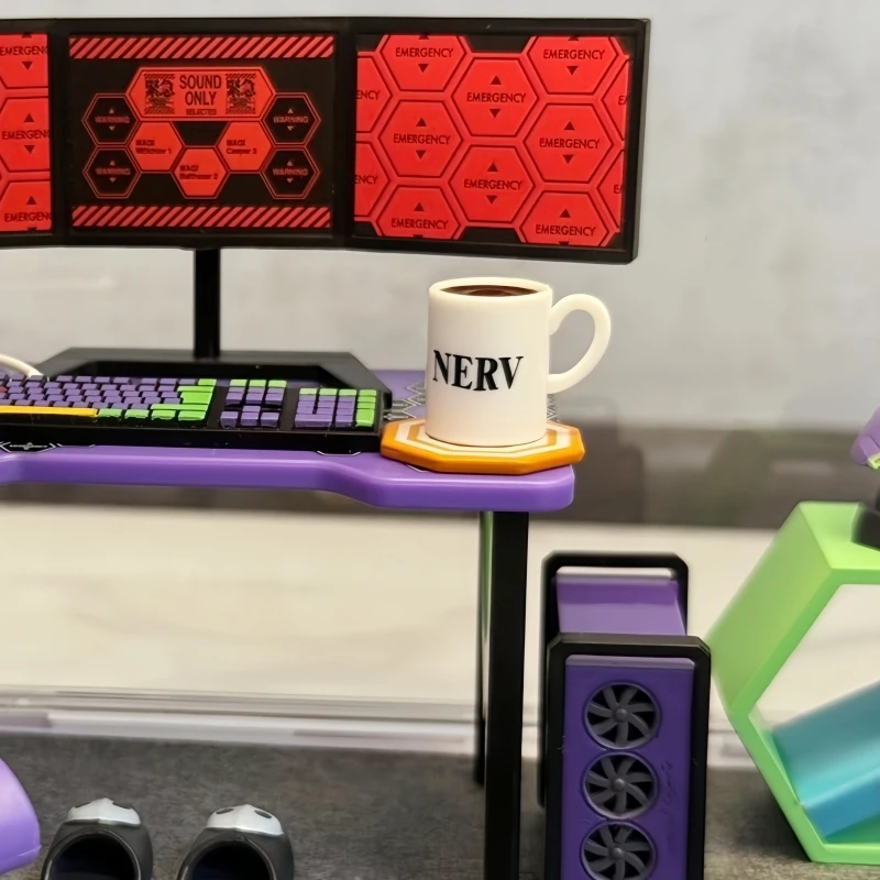 本物のリメントエヴァンゲリオンルームミニチュアままごとブラインドボックスセット装飾収集アニメかわいいアクションフィギュア誕生日おもちゃギフト