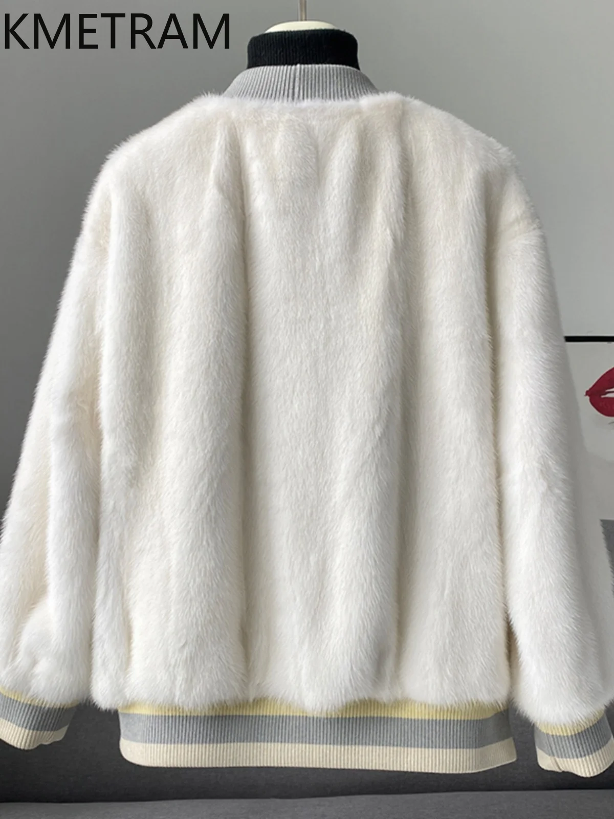 Real Mink Fur Coat Women Cropped New in Outerwears 2024 Winter Clothes Woman Trending Fashion V Neck Fur Jacket куртка с мехом