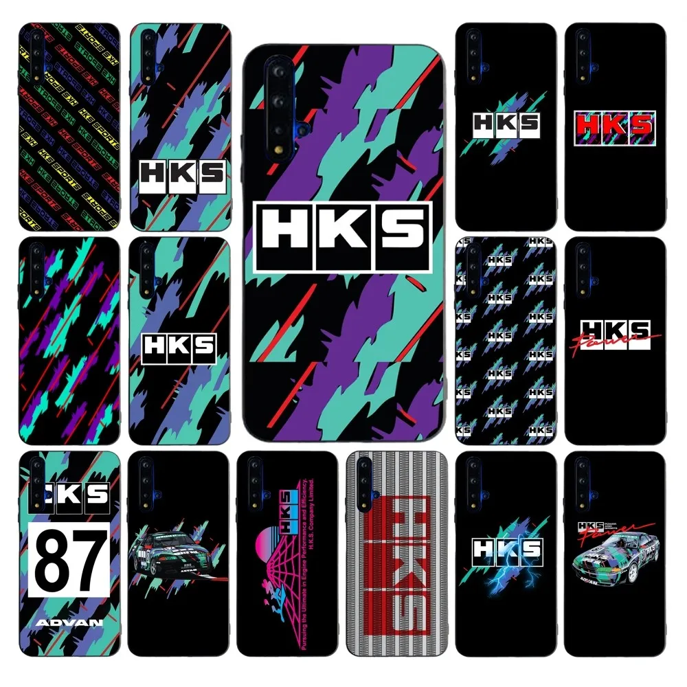 

Sports Car HKS JDM Phone Case For Huawei Mate 10 20 30 40 50 lite pro Nova 3 3i 5 6 SE 7 pro 7SE