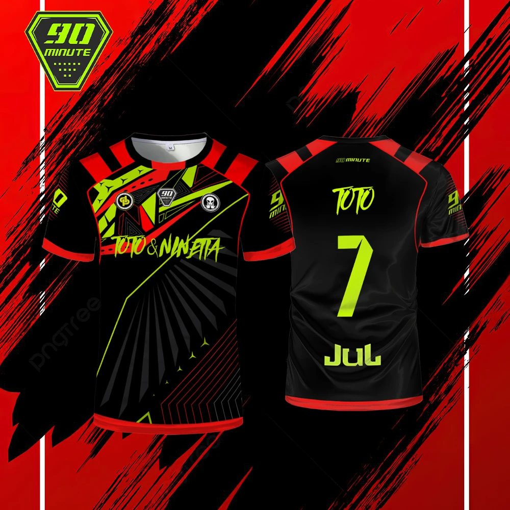 حار Maollot يوليو تي شيرت 90 دقيقة الرياضة تنفس جيرسي في الهواء الطلق التجفيف السريع قميص كرة القدم الرجال بلايز شراء