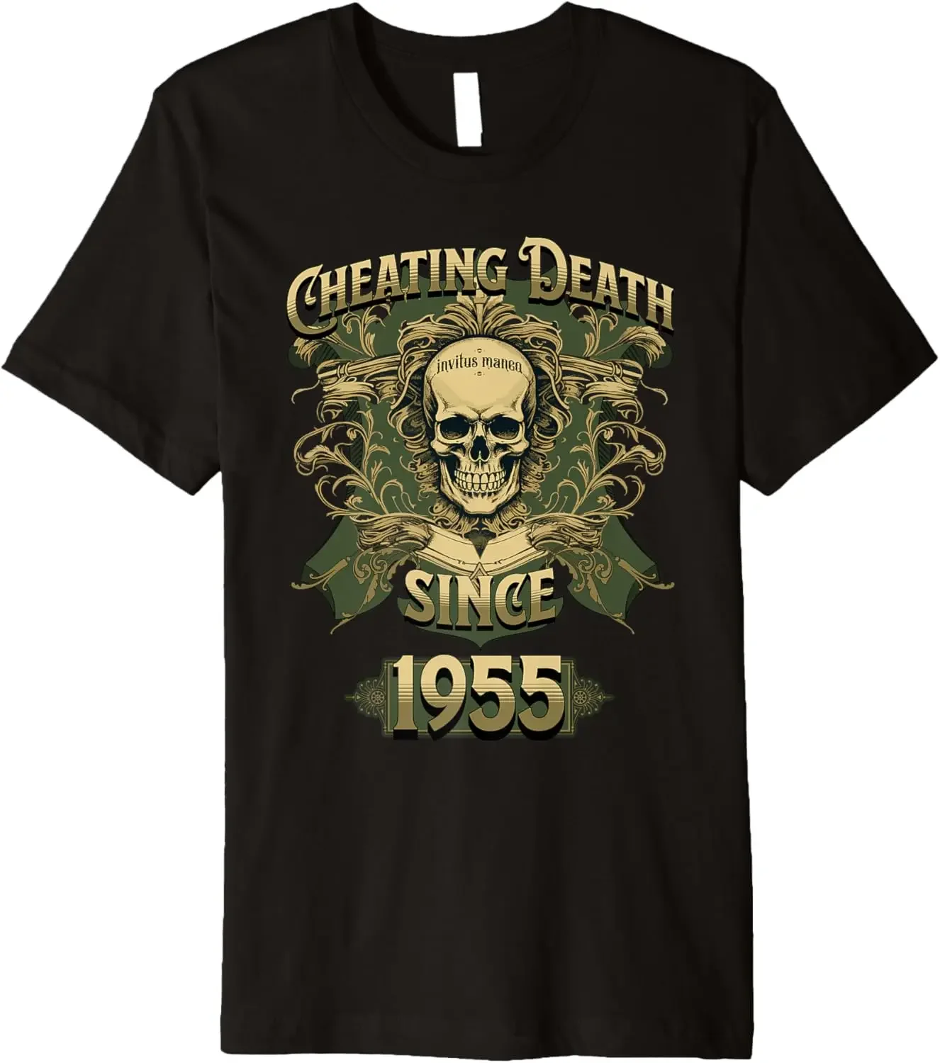 Cheating Death Since 1955 Funny Birthday Premium T-Shirt