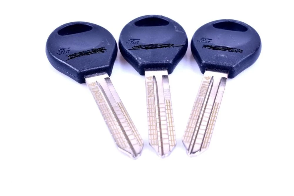 10pcs Original Engraved Line Key for 2 in 1 LiShi NSN14 scale shearing teeth blank car key locksmith tools supplies